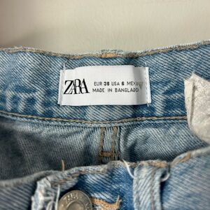 Zara Sky Blue Denim Trousers